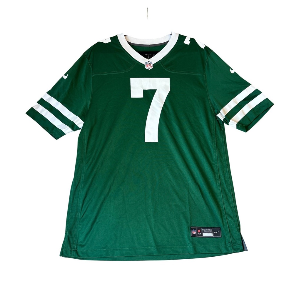 Nike New York Jets Justin Fields #7 Jersey Mens Green White NWT SIZE Large